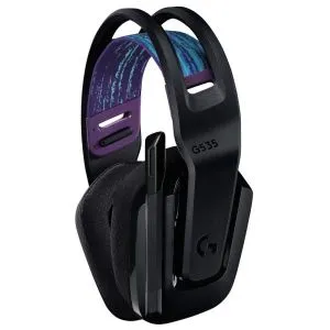 Căști de gaming fără fir Logitech G535 Lightspeed, microfon, negru