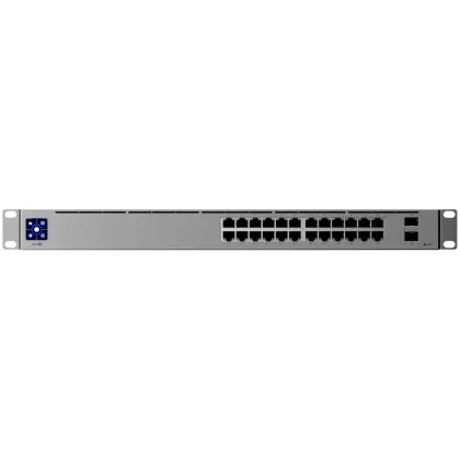 Ubiquiti 24-port, Layer 3 Etherlighting™ switch, 8 x 2.5 GbE PoE++ ports, 16 x GbE RJ45 ports including (8) PoE+ and (8) PoE++, 2 x 10G SFP+ ports