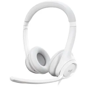 Căști cu fir LOGITECH H390 - OFFWHITE - USB