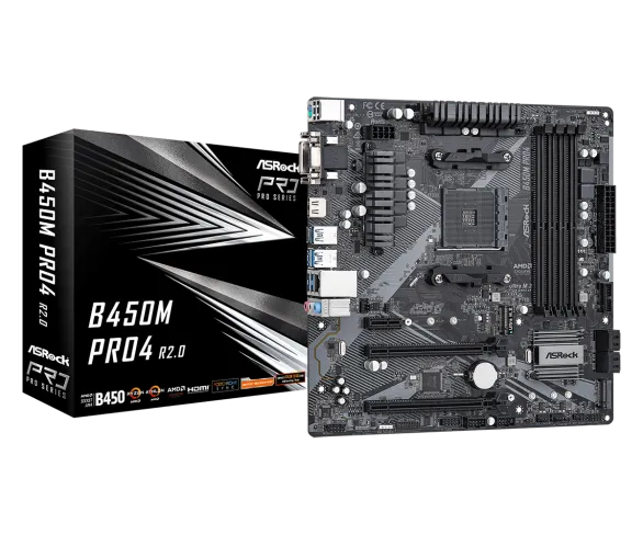 ASROCK B450M PRO4 R2.0 / AM4