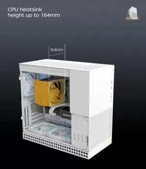 Geometric Future кутия Case EATX - Model 4 King Arthur White