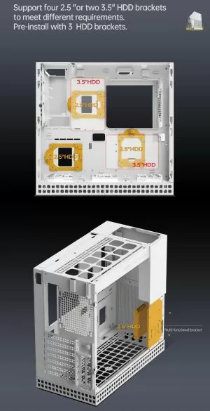 Geometric Future кутия Case EATX - Model 4 King Arthur White