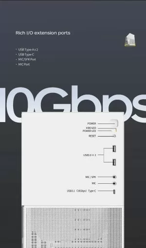 Geometric Future кутия Case EATX - Model 4 King Arthur White