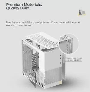 Geometric Future кутия Case EATX - Model 4 King Arthur White
