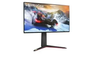 Monitor LG 27GP95RP-B, 27", UltraGear Nano IPS 1ms, AG, UHD 4K (3840x2160), 144Hz (până la 160 Hz), HDR 600, 1000:1, 400cd/m2, DCI-P3 98%, USB (1 sus/2 jos), 4K și VRR până la 120 Hz, AMD Free-sync, NVIDIA G-Sync, HDMI 2.1, DP, înălțime reglabilă, pivotar