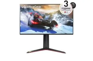 Monitor LG 27GP95RP-B, 27", UltraGear Nano IPS 1ms, AG, UHD 4K (3840x2160), 144Hz (până la 160 Hz), HDR 600, 1000:1, 400cd/m2, DCI-P3 98%, USB (1 sus/2 jos), 4K și VRR până la 120 Hz, AMD Free-sync, NVIDIA G-Sync, HDMI 2.1, DP, înălțime reglabilă, pivotar