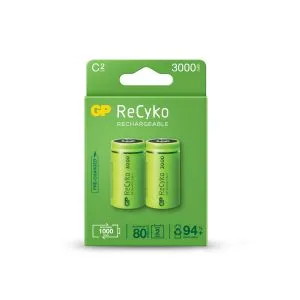 Акумулаторна Батерия ReCyko, Size C, LR14, 3000mAh, 1.2V