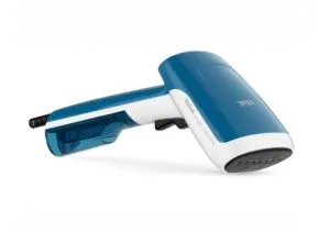Iron Tefal DT6130E0, Access Steam first, blue&white, 1300W, up to 20g/min, 15min heat-up, 70ml water tank, fabric brush