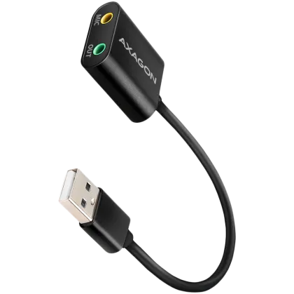 Placa de sunet Axagon USB cu cablu de 15 cm si corp metalic.