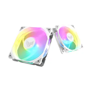 Set de ventilatoare 3 în 1 ASUS TUF GAMING TR120 ARGB Reverse WHITE EDITION