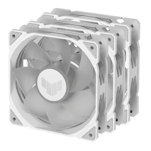 Set de ventilatoare 3 în 1 ASUS TUF GAMING TR120 ARGB Reverse WHITE EDITION