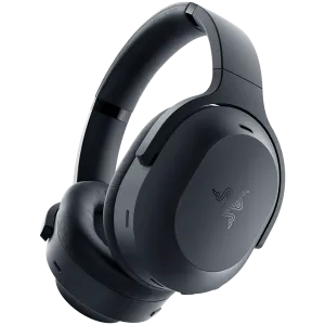Căști de gaming fără fir Razer Barracuda Pro cu ANC hibrid, drivere Razer TriForce de 50 mm, microfoane duble integrate cu anulare a zgomotului, spumă cu memorie care reduce presiunea, THX Spatial Audio, 40 de ore, wireless dual, tip C, PC compatibil, Pla