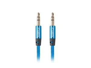 Cablu Lanberg mini jack 3.5mm M/M Cablu 3 pini 3m, albastru premium