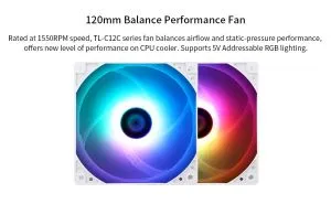 Cooler Thermalright Radiator CPU Peerless Assassin 120 SE A-RGB Alb - Turn dublu - LGA1851/LGA1700/AM5