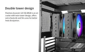 Thermalright CPU Cooler Peerless Assassin 120 SE A-RGB - Dual-Tower - LGA1851/LGA1700/AM5