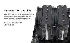 Thermalright CPU Cooler Peerless Assassin 120 SE A-RGB - Dual-Tower - LGA1851/LGA1700/AM5
