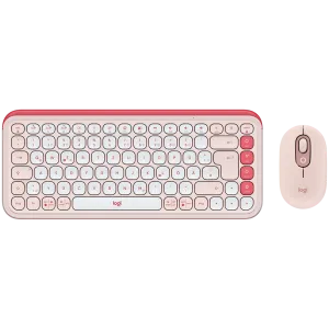 LOGITECH POP ICON COMBO - ROSE - US INT'L - BT  - INTNL-973