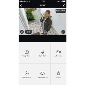 Камера за наблюдение HAMA, 1080p WiFi, Сензор за движение/звук, Нощно наблюдение, 176646