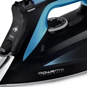 Fier de calcat Rowenta DW5310D1 Focus Excel, albastru si negru, 2700W, setare manuala, 45g/min, iesire de abur 45g/min, abur 180g/min, anti-picurare, rezervor 300ml