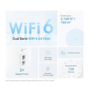 Меш система TP-Link Deco X10 Wi-Fi 6 AX1500 - 2бр