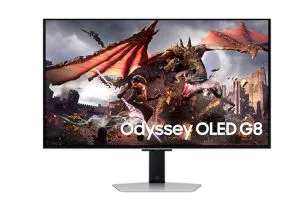 Monitor Samsung 32DG802 32" Odyssey SMART OLED G8, 240Hz, 0.3ms, 3840x2160, DP, 2xHDMI, USB Hub, Silver