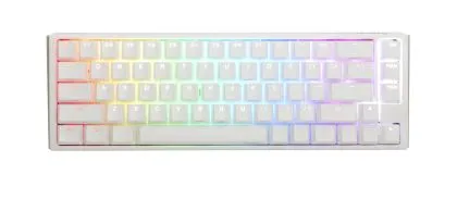 Геймърскa механична клавиатура Ducky One 3 Pure White SF 65%, Hotswap Cherry MX Blue, RGB, PBT Keycaps