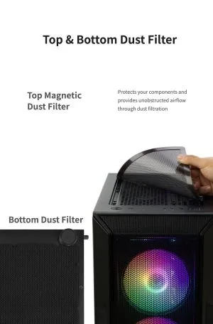Zalman Case ATX - I3 NEO Black - RGB, Mesh