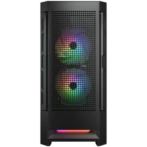COUGAR AIRFACE RGB PC Case, Mid Tower, Black