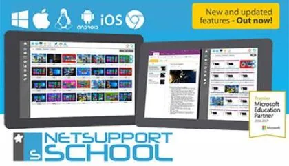 Софтуер за управление работата в класна стая Netsupport school NSS ver.15 +поддръжка за 3 год.