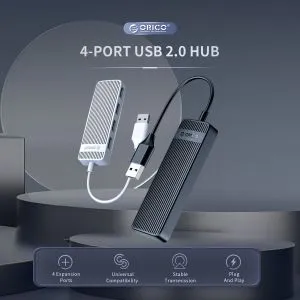 Orico хъб USB2.0 HUB 4 port White - FL02-WH