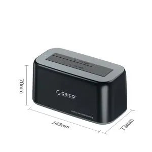 Orico Storage - HDD/SSD Dock - 2.5/3.5 inch USB-C/USB-A - 6819C3-V1