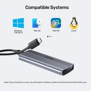 Unitek Storage - Case - M.2 NVMe M-key 10 Gbps - S1241B