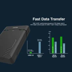 Unitek Storage - Case DiskGuard Raiden - 2.5/3.5 inch USB3.0 UASP - Y-3035