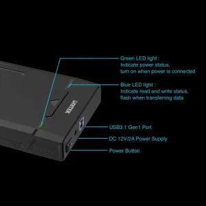 Unitek Storage - Case DiskGuard Raiden - 2.5/3.5 inch USB3.0 UASP - Y-3035