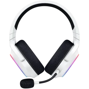 Razer Barracuda X Chroma, Gaming Headset, White, Oval Ear Cushions, 2.4 GHz Wireless / Bluetooth, Breathable Fabric with Memory Foam Cushions, Detachable Razer™ HyperClear Cardioid Mic, 7.1 Surround sound: Only available on Windows 10 64-bit (or higher)