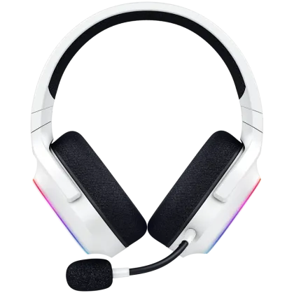 Razer Barracuda X Chroma, Gaming Headset, White, Oval Ear Cushions, 2.4 GHz Wireless / Bluetooth, Breathable Fabric with Memory Foam Cushions, Detachable Razer™ HyperClear Cardioid Mic, 7.1 Surround sound: Only available on Windows 10 64-bit (or higher)