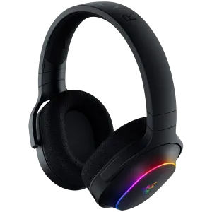 Razer Barracuda X Chroma, Gaming Headset, Black, Oval Ear Cushions, 2.4 GHz Wireless / Bluetooth, Breathable Fabric with Memory Foam Cushions, Detachable Razer™ HyperClear Cardioid Mic, 7.1 Surround sound: Only available on Windows 10 64-bit (or higher)