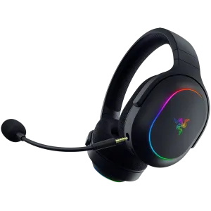 Razer Barracuda X Chroma, Gaming Headset, Black, Oval Ear Cushions, 2.4 GHz Wireless / Bluetooth, Breathable Fabric with Memory Foam Cushions, Detachable Razer™ HyperClear Cardioid Mic, 7.1 Surround sound: Only available on Windows 10 64-bit (or higher)