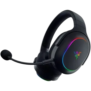 Razer Barracuda X Chroma, Gaming Headset, Black, Oval Ear Cushions, 2.4 GHz Wireless / Bluetooth, Breathable Fabric with Memory Foam Cushions, Detachable Razer™ HyperClear Cardioid Mic, 7.1 Surround sound: Only available on Windows 10 64-bit (or higher)