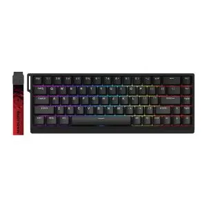 Madlions Professional Gaming Mechanical Keyboard MAD 68 HE RGB - 1K, Magnetic Amber Pro Switches - Black
