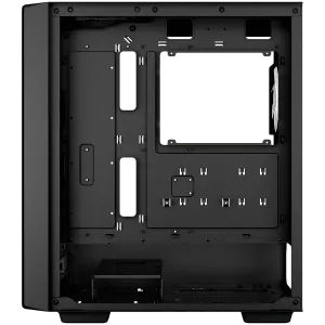 DeepCool CC560 MESH V2, Mid Tower, Mini-ITX/Micro-ATX/ATX, 2xUSB3.0, 1xAudio, 4x120mm Pre-Installed ARGB Fans, Tempered Glass, Mesh Panel, Black, R-CC560-BKAMA4-G-2