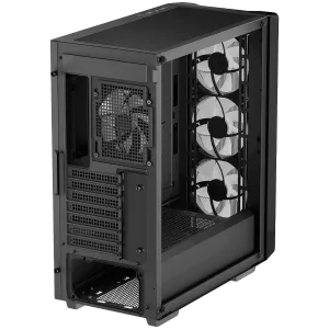 DeepCool CC560 MESH V2, Mid Tower, Mini-ITX/Micro-ATX/ATX, 2xUSB3.0, 1xAudio, 4x120mm Pre-Installed ARGB Fans, Tempered Glass, Mesh Panel, Black, R-CC560-BKAMA4-G-2