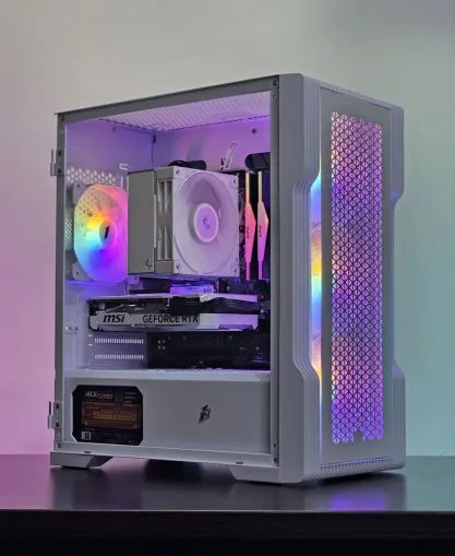 Ryzen 5-7500F/ RTX 4060 8GB/ SSD 1TB/ RAM 16GB/ PC pentru jocuri WhiteReaper 109