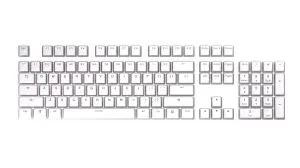 Keycaps ENDORFY - 104 pcs PBT - Onyx White