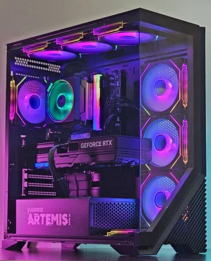 RTX 5070 12GB / Ryzen 7-7700 / RAM 32GB / SSD 1TB - Геймърски компютър DarkReaper 105