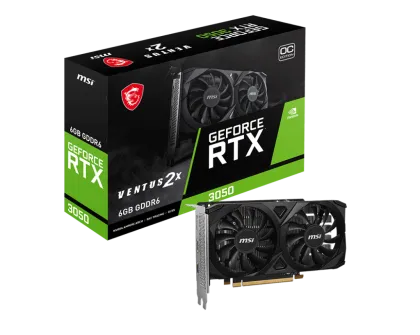 MSI RTX3050 VENTUS 2X E 6G OC