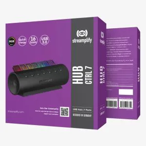 Streamplify стрийминг хъб/дек Streaming HUB CTRL 7 RGB - 7 x USB-A - SPUH-HC71217.11