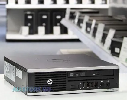 HP Compaq Elite 8300USDT, Intel Core i5, 8192MB So-Dimm DDR3, 128GB 2.5 Inch SSD, Ultra Slim Desktop, Grade A