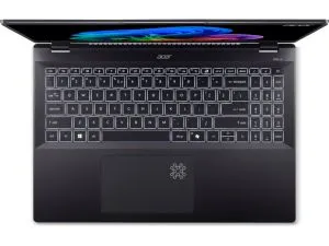 Лаптоп Acer Swift 16 AI, SF16-51-99ND, Intel Core Ultra 9 288V, 16" 2.8K OLED (2880x1800) DCI-P3 100%, 32GB LPDDR5X 6400MHz on board, 1024GB PCIe NVMe SSD, Intel UMA, QHD Cam, WiFi 7, BT 6E, Backlit Kbd, Win 11 Home, Ice Black