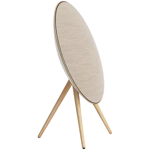 Beosound A9 5th Gen Speaker Gold Tone (Back Sand/Cover Golden/Legs White Oak)